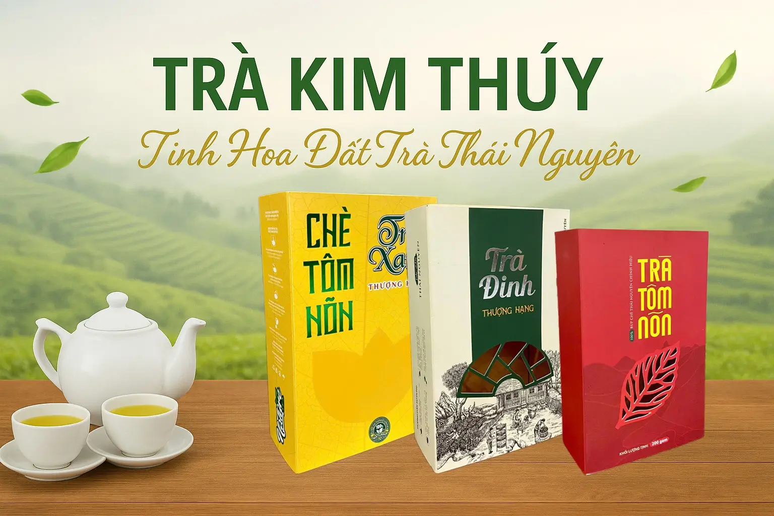 banner trà kim thúy
