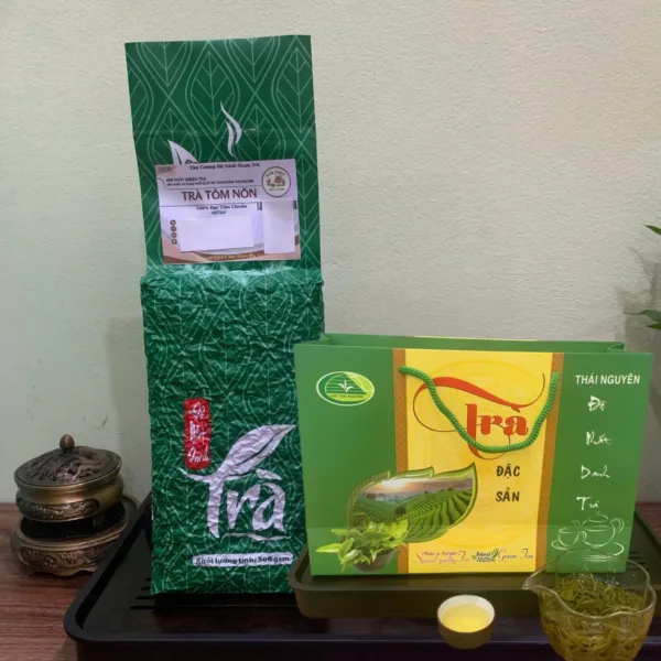 1kg trà tôm nõn tặng túi